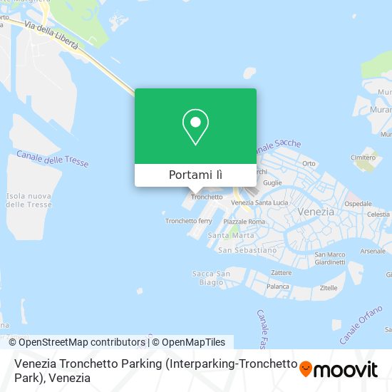 Mappa Venezia Tronchetto Parking (Interparking-Tronchetto Park)