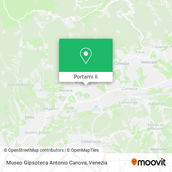 Mappa Museo Gipsoteca Antonio Canova