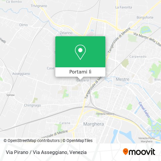 Mappa Via Pirano / Via Asseggiano