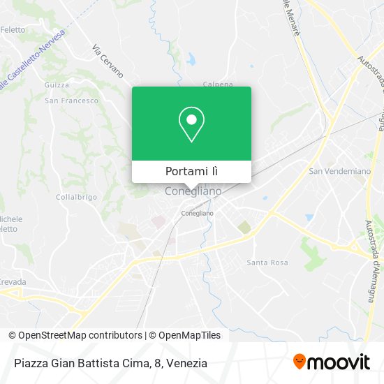 Mappa Piazza Gian Battista Cima, 8