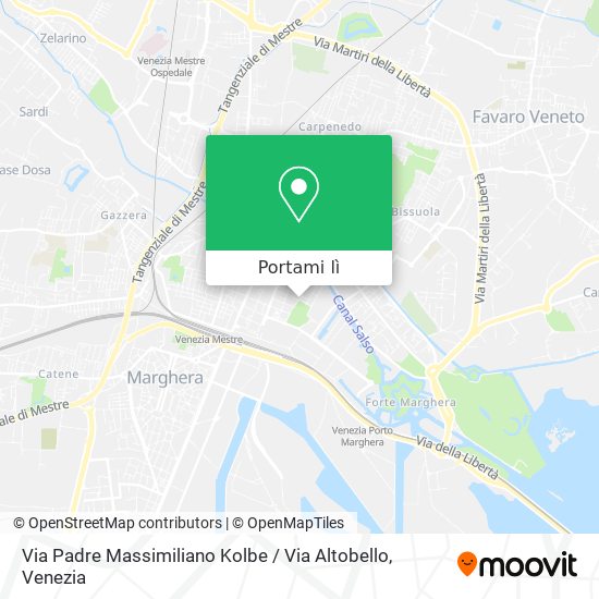 Mappa Via Padre Massimiliano Kolbe / Via Altobello
