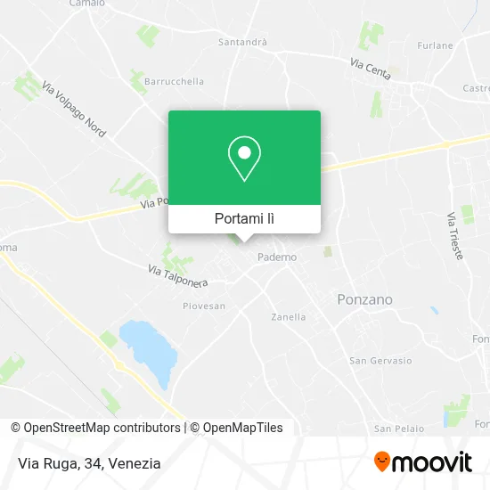 Mappa Via Ruga, 34