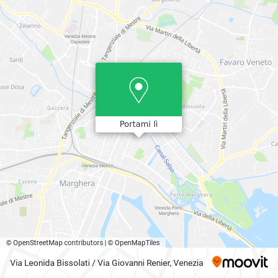 Mappa Via Leonida Bissolati / Via Giovanni Renier
