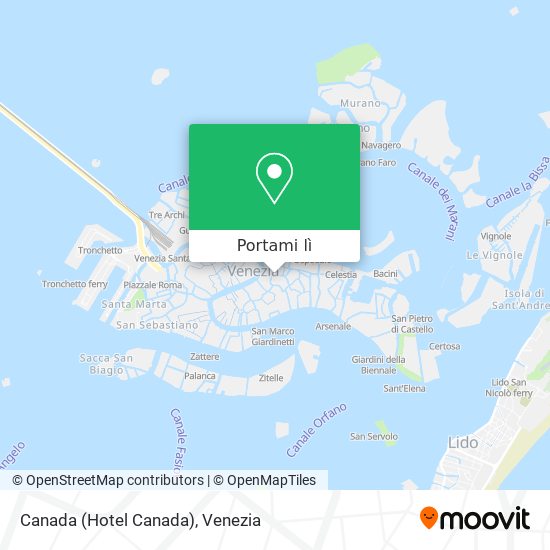Mappa Canada (Hotel Canada)