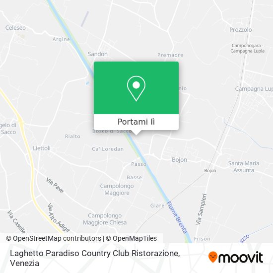 Mappa Laghetto Paradiso Country Club Ristorazione