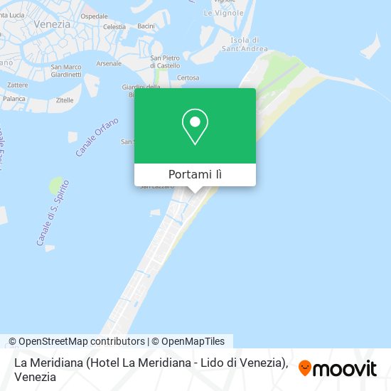 Mappa La Meridiana (Hotel La Meridiana - Lido di Venezia)