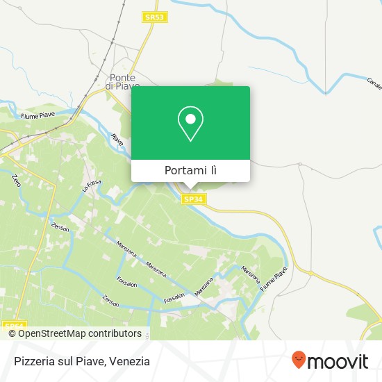 Mappa Pizzeria sul Piave