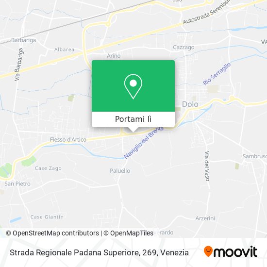 Mappa Strada Regionale Padana Superiore, 269