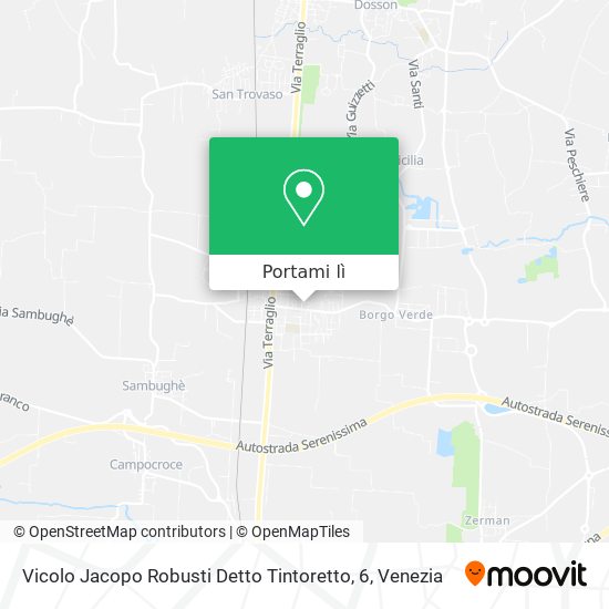 Mappa Vicolo Jacopo Robusti Detto Tintoretto, 6