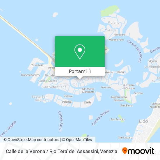 Mappa Calle de la Verona / Rio Tera' dei Assassini