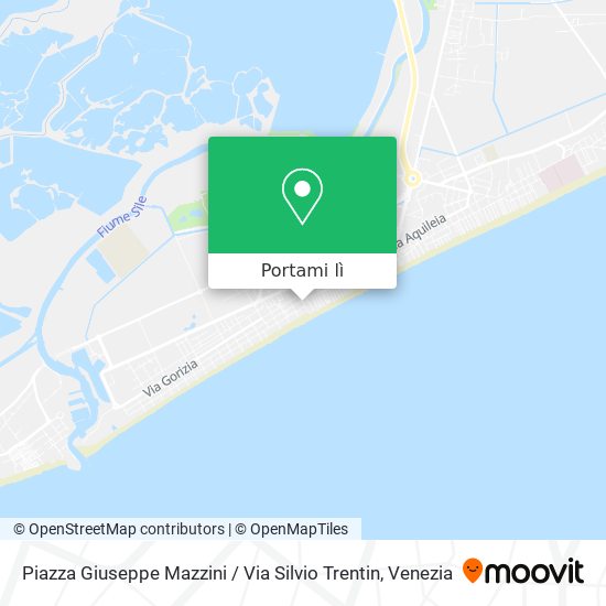 Mappa Piazza Giuseppe Mazzini / Via Silvio Trentin