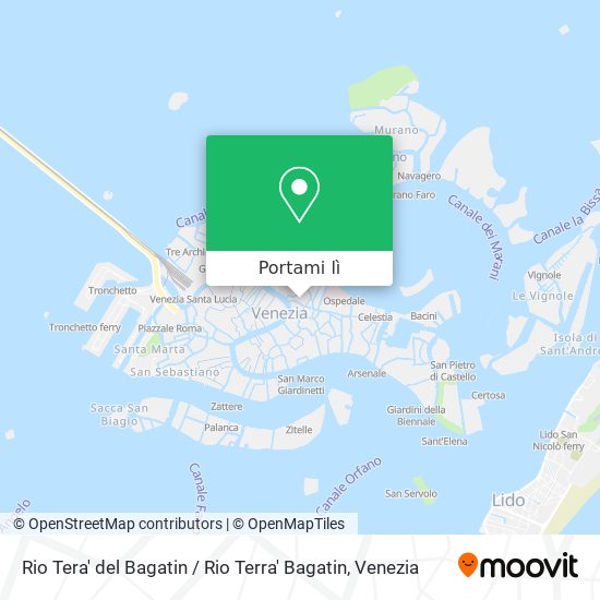 Mappa Rio Tera' del Bagatin / Rio Terra' Bagatin