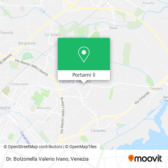 Mappa Dr. Bolzonella Valerio Ivano