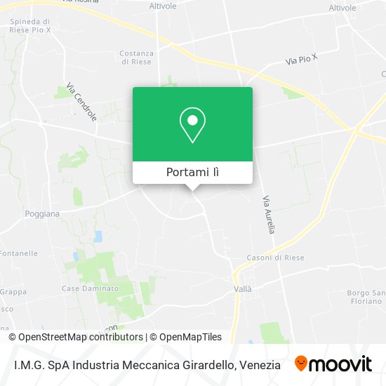 Mappa I.M.G. SpA Industria Meccanica Girardello