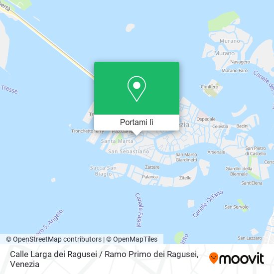 Mappa Calle Larga dei Ragusei / Ramo Primo dei Ragusei