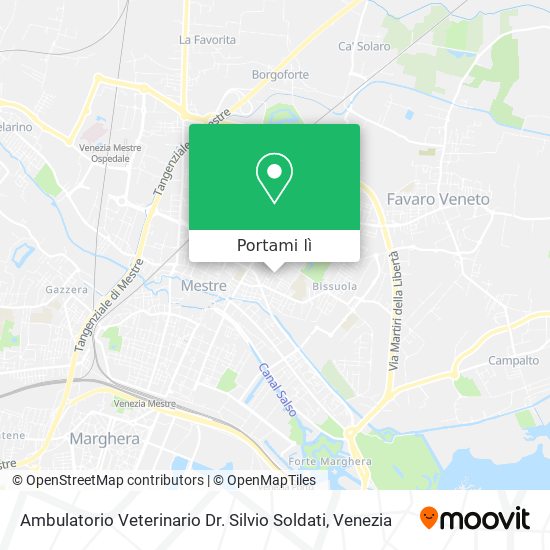 Mappa Ambulatorio Veterinario Dr. Silvio Soldati