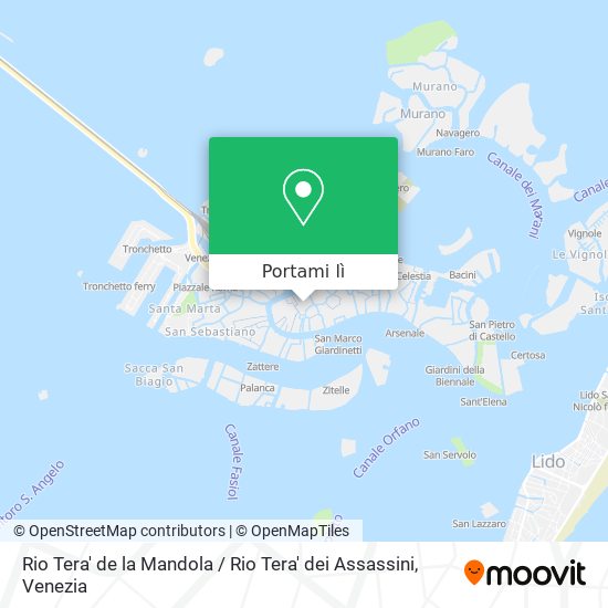 Mappa Rio Tera' de la Mandola / Rio Tera' dei Assassini