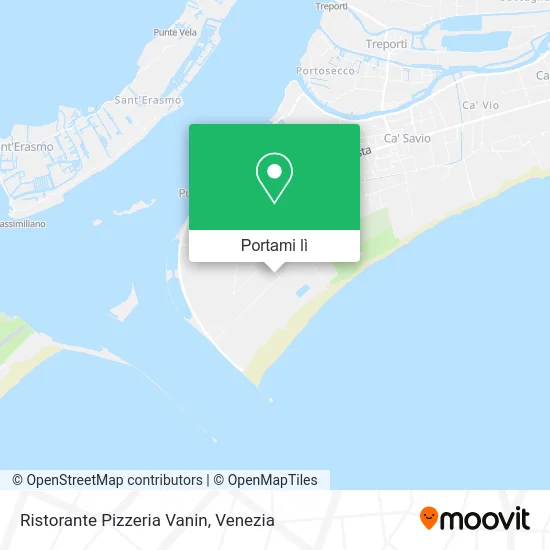 Mappa Ristorante Pizzeria Vanin