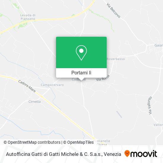 Mappa Autofficina Gatti di Gatti Michele & C. S.a.s.