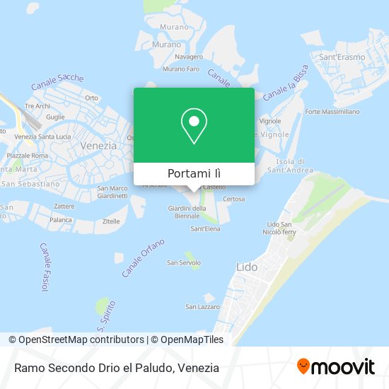 Mappa Ramo Secondo Drio el Paludo