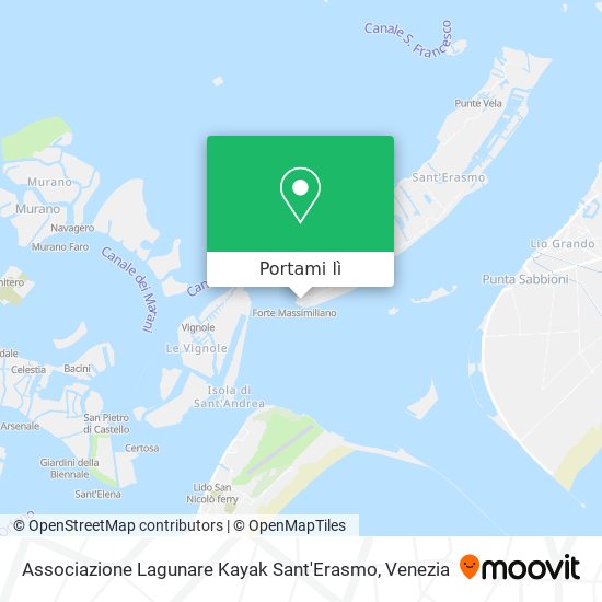 Mappa Associazione Lagunare Kayak Sant'Erasmo