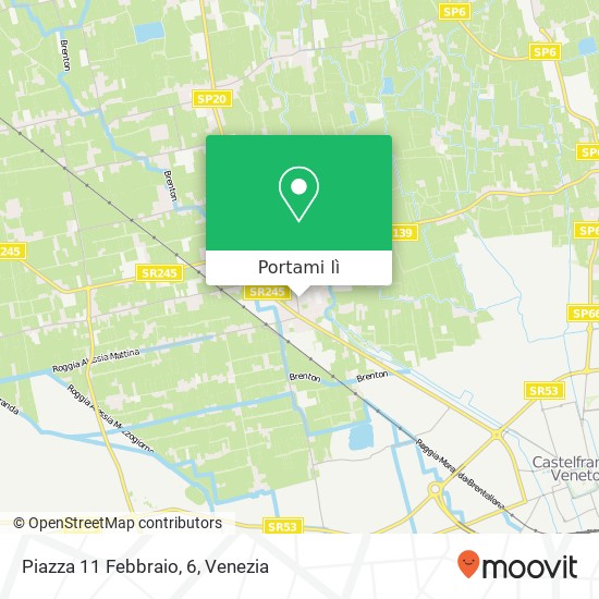 Mappa Piazza 11 Febbraio, 6