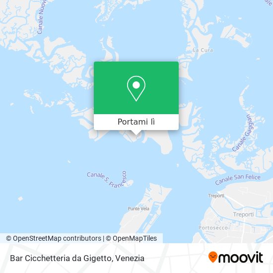 Mappa Bar Cicchetteria da Gigetto