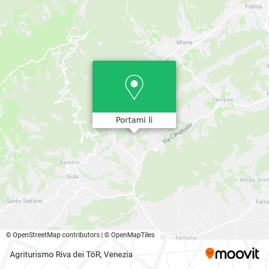 Mappa Agriturismo Riva dei TöR