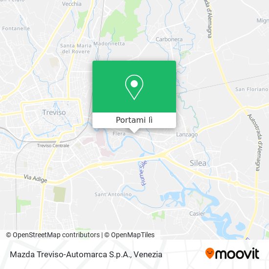 Mappa Mazda Treviso-Automarca S.p.A.