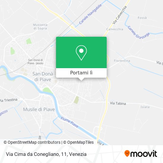 Mappa Via Cima da Conegliano, 11