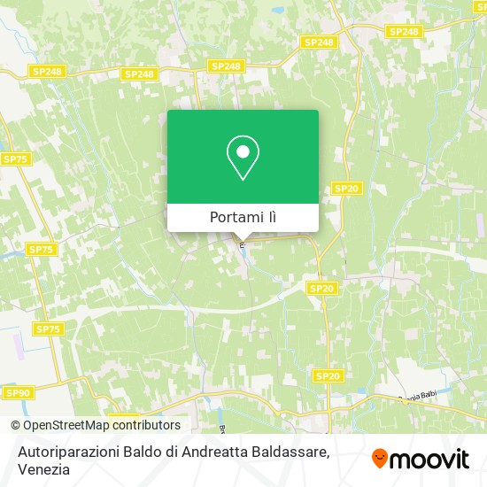 Mappa Autoriparazioni Baldo di Andreatta Baldassare