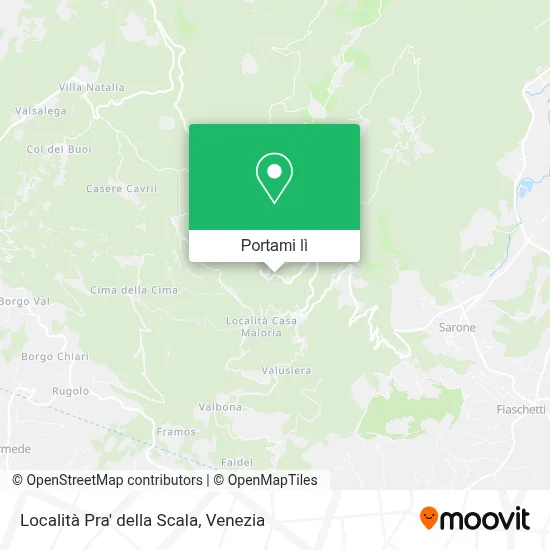 Mappa Località Pra' della Scala