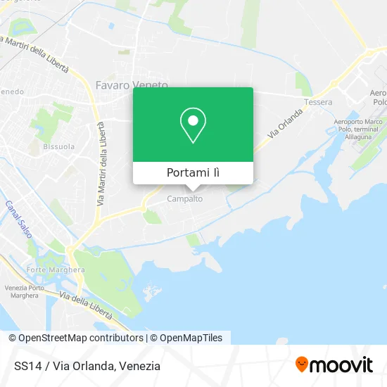 Mappa SS14 / Via Orlanda
