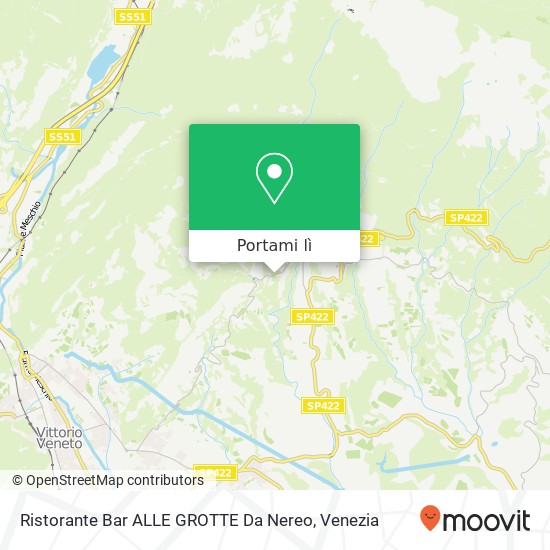 Mappa Ristorante Bar ALLE GROTTE Da Nereo