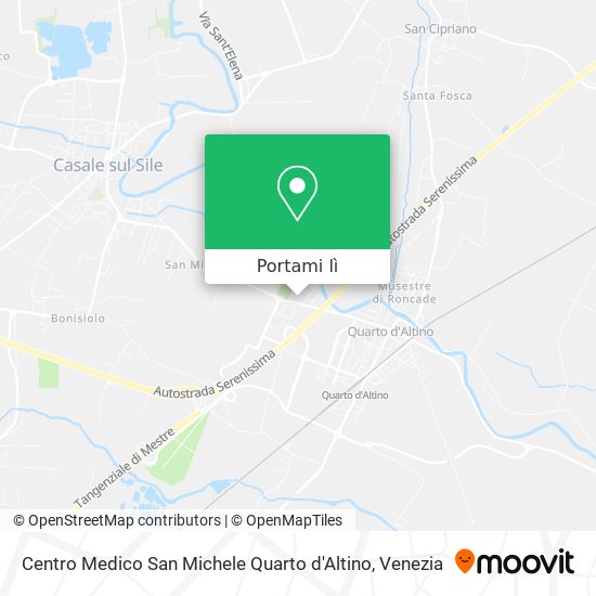Mappa Centro Medico San Michele Quarto d'Altino