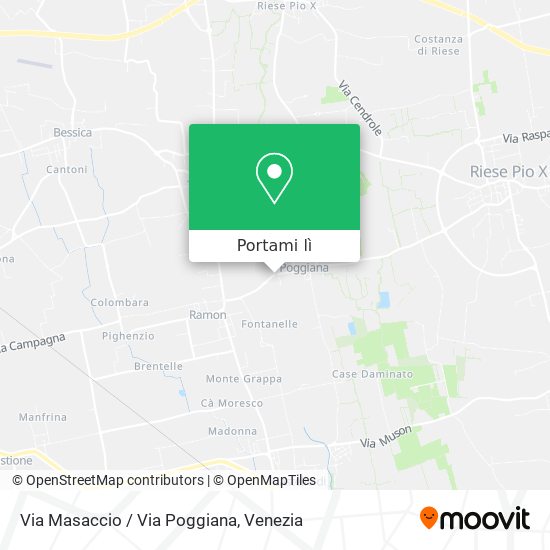 Mappa Via Masaccio / Via Poggiana