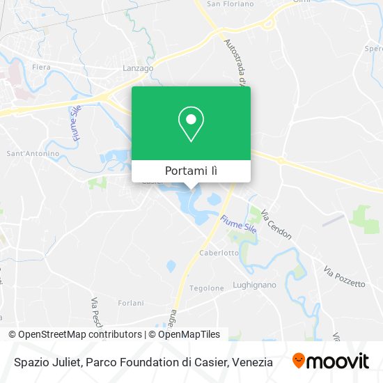 Mappa Spazio Juliet, Parco Foundation di Casier