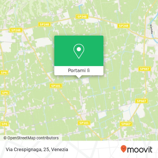 Mappa Via Crespignaga, 25