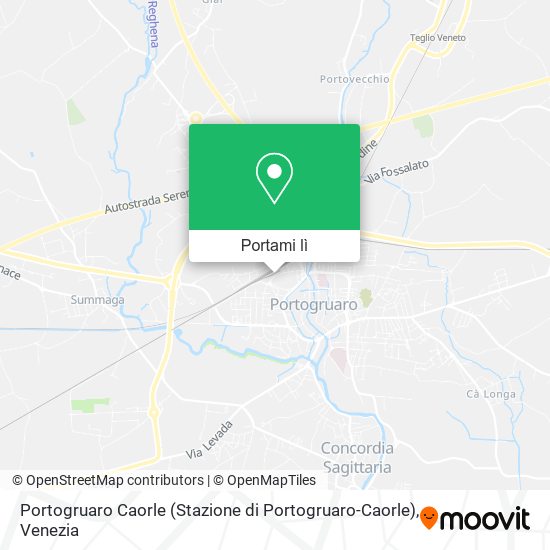 Mappa Portogruaro Caorle (Stazione di Portogruaro-Caorle)