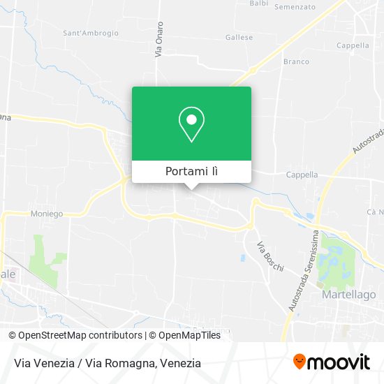 Mappa Via Venezia / Via Romagna