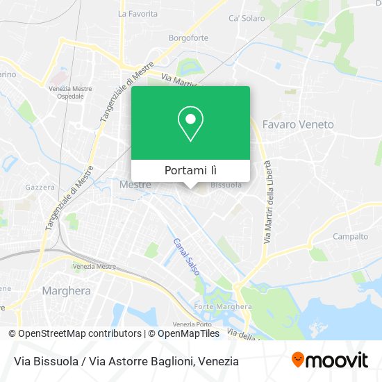Mappa Via Bissuola / Via Astorre Baglioni