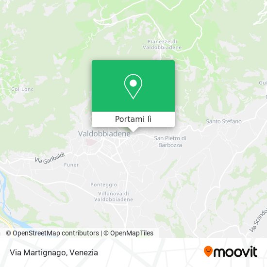 Mappa Via Martignago