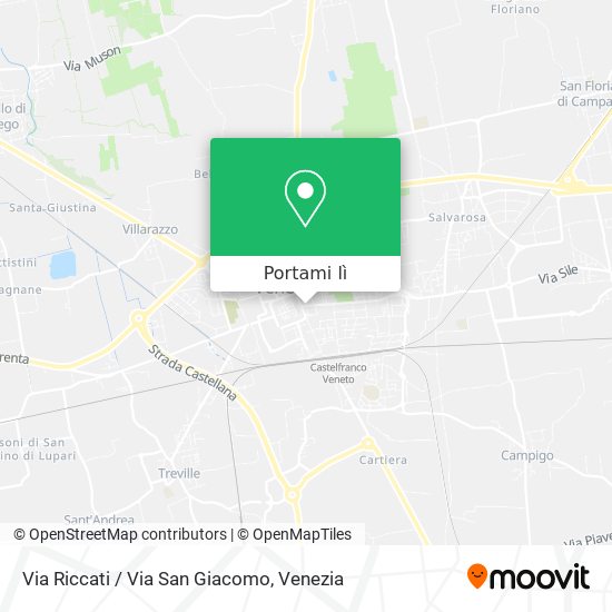 Mappa Via Riccati / Via San Giacomo