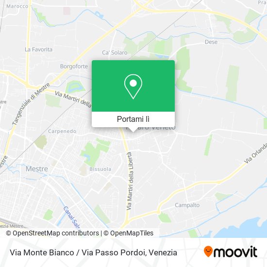Mappa Via Monte Bianco / Via Passo Pordoi