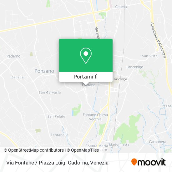 Mappa Via Fontane / Piazza Luigi Cadorna