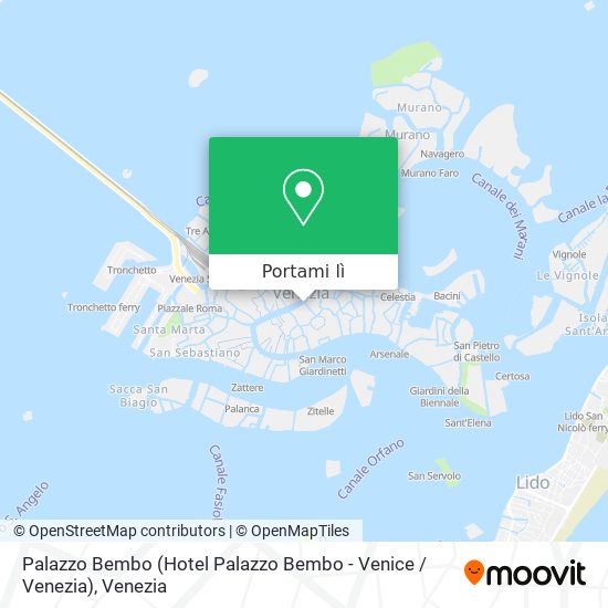 Mappa Palazzo Bembo (Hotel Palazzo Bembo - Venice / Venezia)