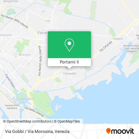 Mappa Via Gobbi / Via Morosina