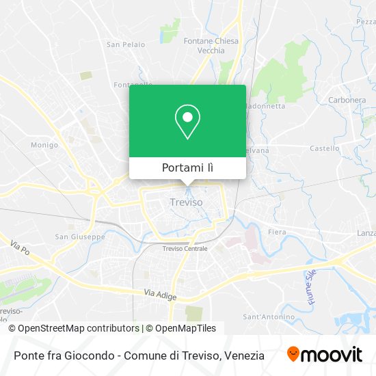 Mappa Ponte fra Giocondo - Comune di Treviso