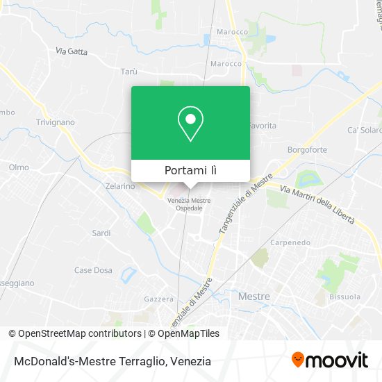 Mappa McDonald's-Mestre Terraglio