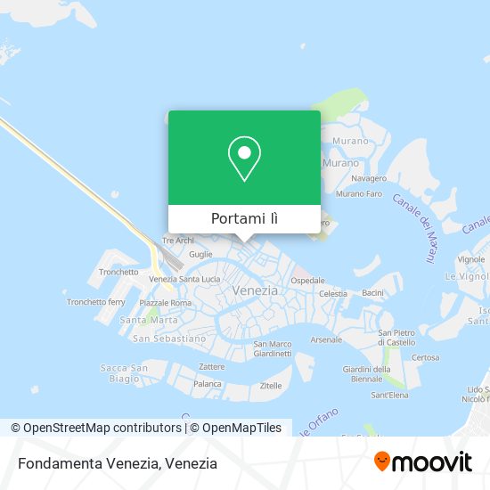 Mappa Fondamenta Venezia